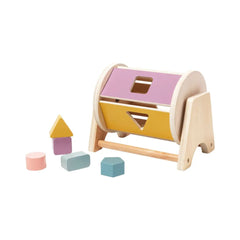 Joc de tip Montessori, Tambur cu forme geometrice, 1 an+