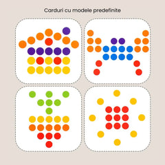 Joc de sortare a jetoanelor, cu 6 pahare, 3 ani+