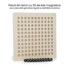 Joc de șah magnetic cu bile, 6 ani+