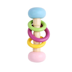Set 4 jucării senzoriale din lemn, 6 luni+