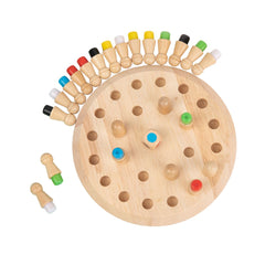 Joc de societate și memorie, din lemn - Memory Chess, 3 ani+