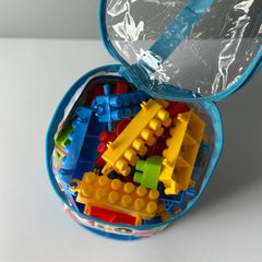 Set de construit - 100 de piese din plastic, 3 ani+