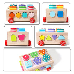 Sortator de Forme Geometrice cu Roți, 1 an+