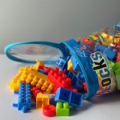 Set de construit - 100 de piese din plastic, 3 ani+