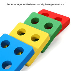 Joc de sortare cu 16 și 20 de forme geometrice, 1 an+