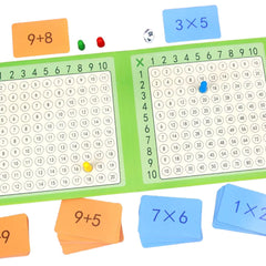 Tabla Adunării și Înmulțirii, cu 100 de carduri, 5 ani+