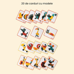 Set de figuri geometrice Animago, 3 ani+