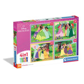 Puzzle Disney Princess 4 în 1, 3 ani+