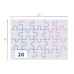 Puzzle Patrula Cățelușilor 2 în 1, 2 x 20 piese, 3 ani+