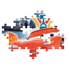 Puzzle Mașini Piston Cup, 104 piese, 6 ani+