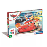 Puzzle Mașini Piston Cup, 104 piese, 6 ani+