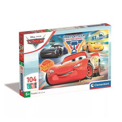 Puzzle Mașini Piston Cup, 104 piese, 6 ani+