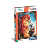 Puzzle Regele Leu, 104 piese, 6 ani+