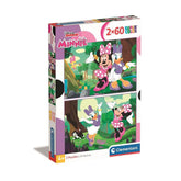 Puzzle Minnie Mouse 2 în 1, 2 x 60 piese, 4 ani+