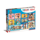Puzzle Patrula Cățelușilor 10 în 1, 4 ani+