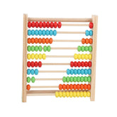 Abac educativ din lemn cu bile colorate