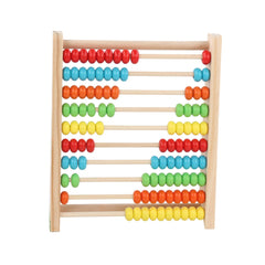 Abac educativ din lemn cu bile colorate