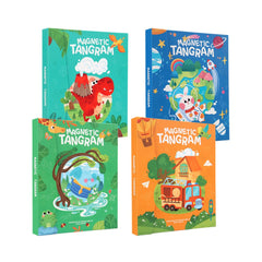 Tangram magnetic – carte educativă, 5 tematici