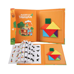 Tangram magnetic – carte educativă, 5 tematici