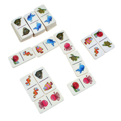 Domino din lemn, 5 tematici, 28 de piese