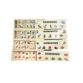 Domino din lemn, 5 tematici, 28 de piese