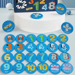 Găsește numerele pereche, Joc de memorie, 28 piese