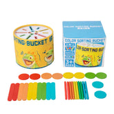 Găletușă de sortare 3 în 1, dezvoltarea timpurie, 2 ani+