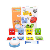 Joc de Asamblare Fețe cu clopoțel, din lemn, 1-4 jucători, 3 ani+