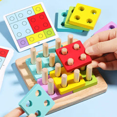 Joc de logică „Logic Square” cu forme geometrice