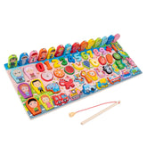 Joc multifuncțional din lemn 8 în 1