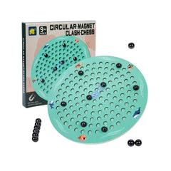 Joc de șah magnetic – tablă circulară cu 20 de bile