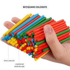 Joc matematic cu bețișoare, 3 ani+