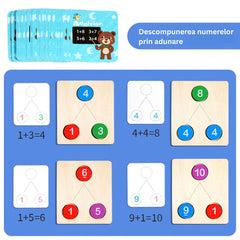 Joc de descompunere a numerelor, adunare și scădere, 3 ani+