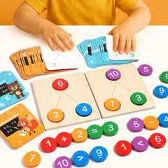 Set 3 în 1 Matematica Fără Frică - Abac, Descompunere și Calcul din Lemn