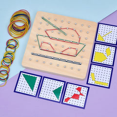 Joc Montessori cu Elastice și Carduri