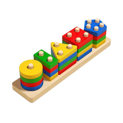 Joc de sortare cu 16 și 20 de forme geometrice, 1 an+