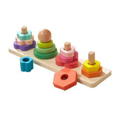 Joc de stivuire Montessori, 4 coloane