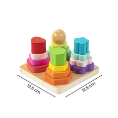 Joc de stivuire Montessori, 4 coloane