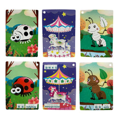 Planșe educative de scris, reutilizabile, 128 buc