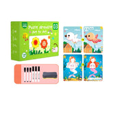 Planșe educative de scris, reutilizabile, 128 buc