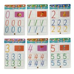 Planșe educative de scris, reutilizabile, 18 buc