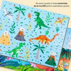 Puzzle educativ cu 100 de piese, 12 tematici