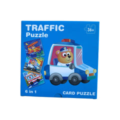 Puzzle 6 în 1 din carton