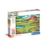 Puzzle Ferma Animalelor, 30 piese, 3 ani+