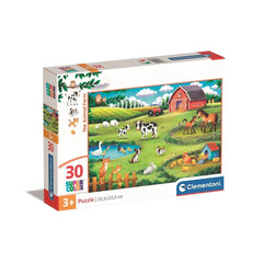 Puzzle Ferma Animalelor, 30 piese, 3 ani+