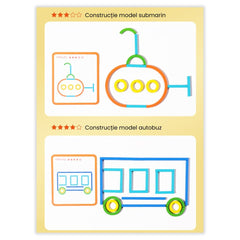 Puzzle educațional: forme, animale, litere, 120 de piese