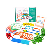 Puzzle educațional: forme, animale, litere, 120 de piese