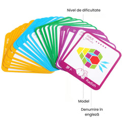 Puzzle educativ din lemn 155 de piese, 3 ani+