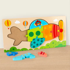 Puzzle Educativ din Lemn pentru Copii 1-3 ani