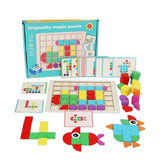 Puzzle mozaic din lemn, 124 piese și 20 carduri